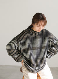 マルチカラーデザインニット【SALE】