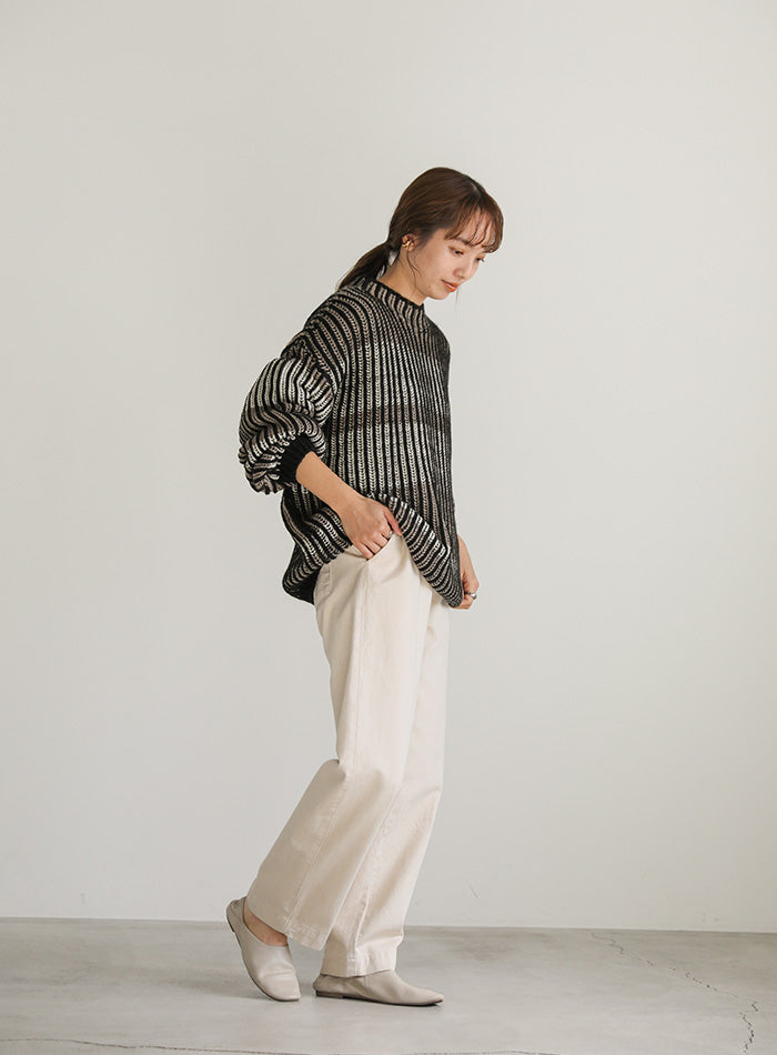 マルチカラーデザインニット【SALE】