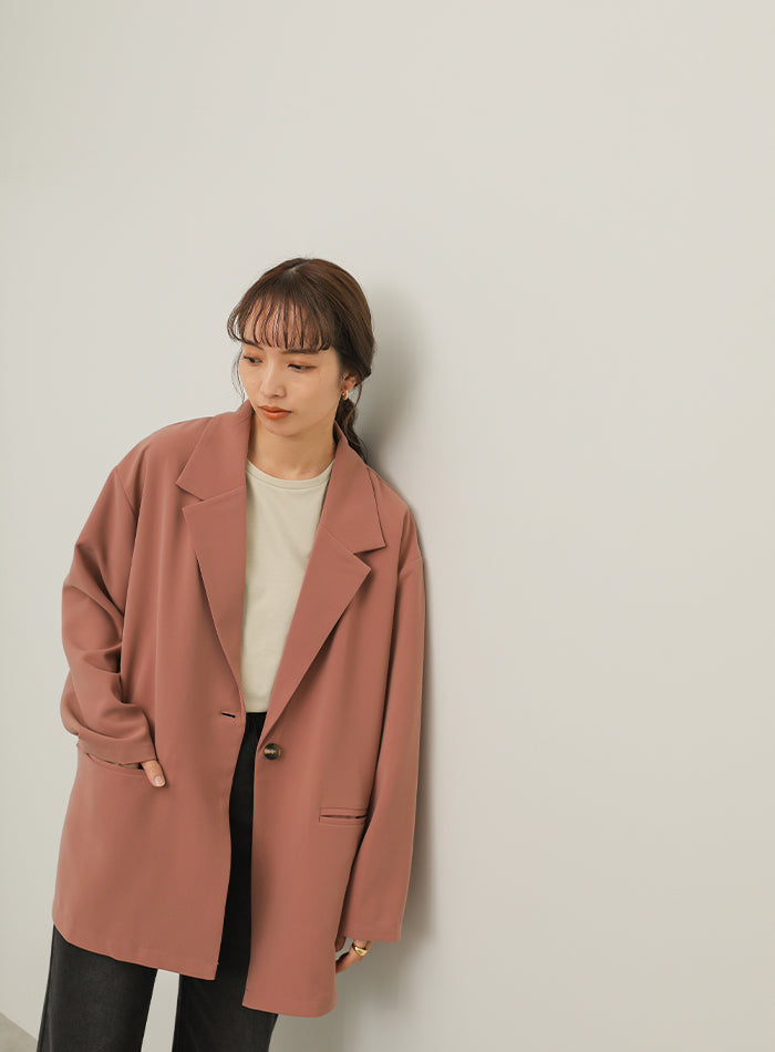 サイドスリットルーズジャケット【SALE】