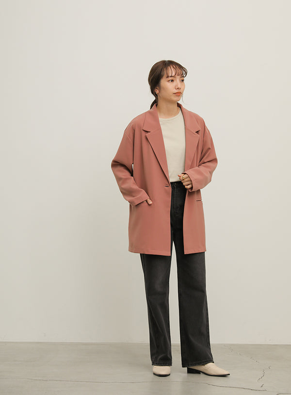 サイドスリットルーズジャケット