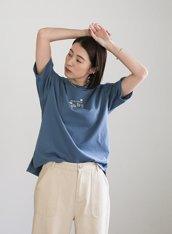 フロントニュアンスロゴTシャツ【SALE】