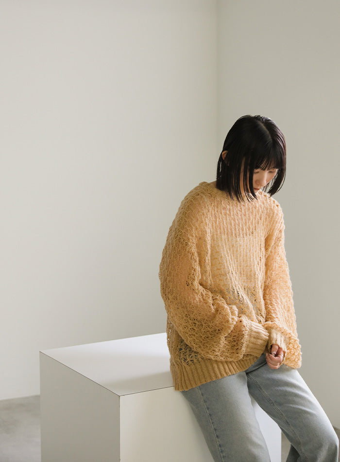 hemp leaf looseknit【SALE】