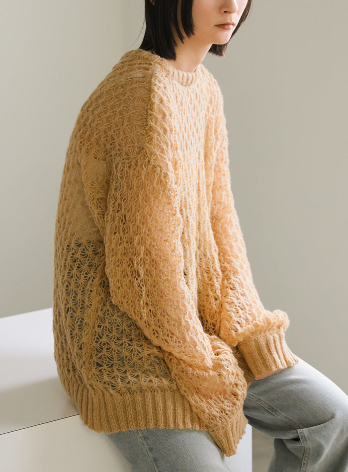 hemp leaf looseknit【SALE】