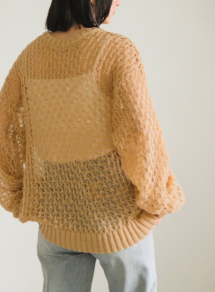 hemp leaf looseknit【SALE】