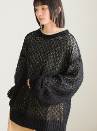 hemp leaf looseknit【SALE】
