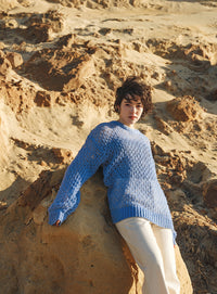 hemp leaf looseknit【SALE】