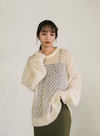 hemp leaf looseknit【SALE】