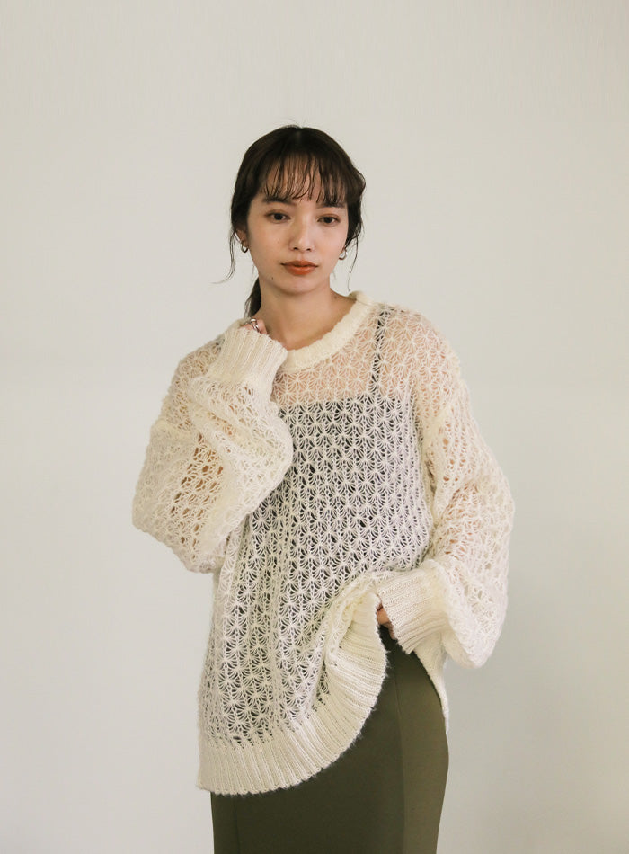 hemp leaf looseknit【SALE】