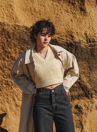 クロスウエストグラデーションデニム