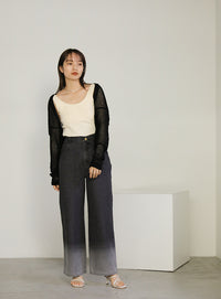 クロスウエストグラデーションデニム