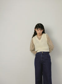 クロスウエストグラデーションデニム