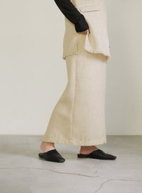 ツイードストレートスカート