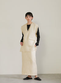 ツイードストレートスカート