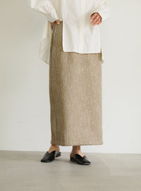 ツイードストレートスカート