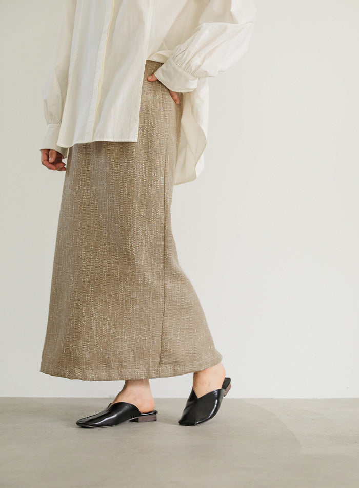 ツイードストレートスカート