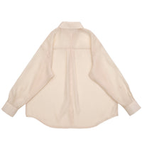 オープンスリーブシアーシャツ