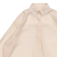 オープンスリーブシアーシャツ