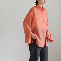 オープンスリーブシアーシャツ