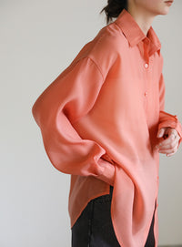 オープンスリーブシアーシャツ