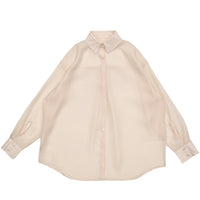 オープンスリーブシアーシャツ