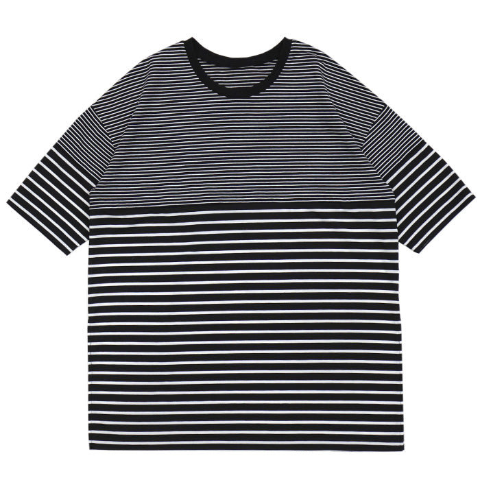 パネルボーダーオーバーTシャツ【SALE】