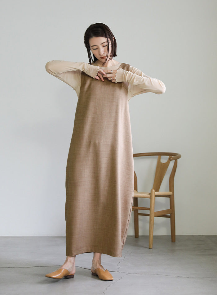 バッククロスコクーンワンピース【SALE】