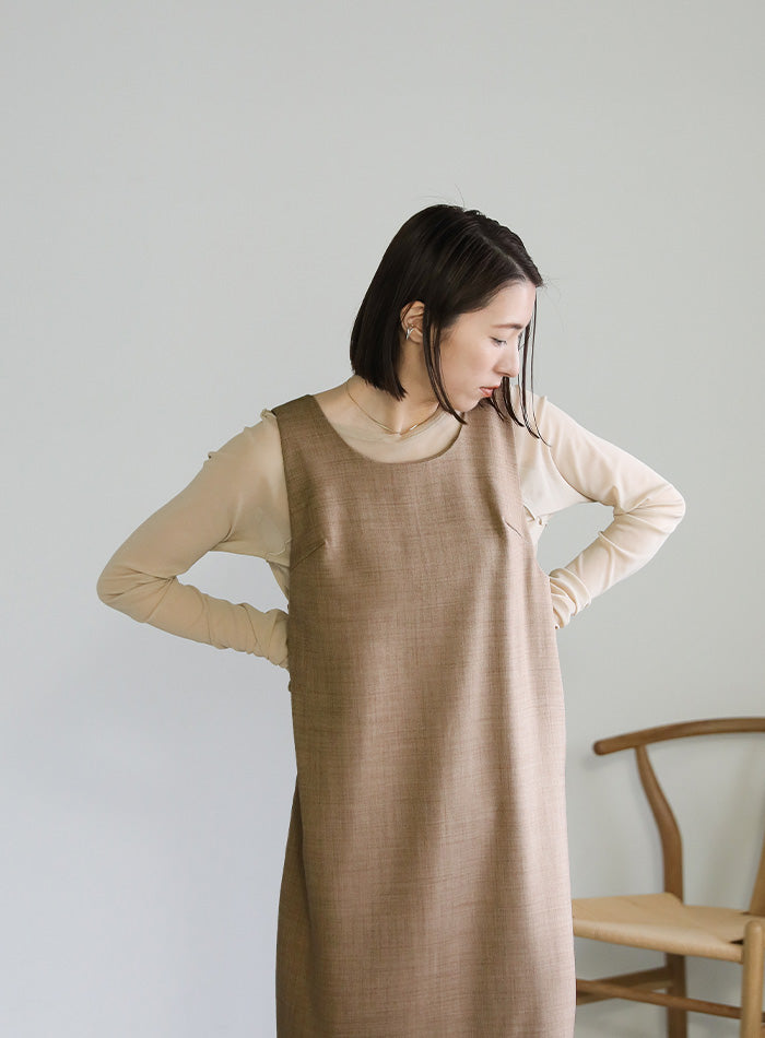 バッククロスコクーンワンピース【SALE】