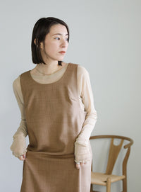 バッククロスコクーンワンピース【SALE】