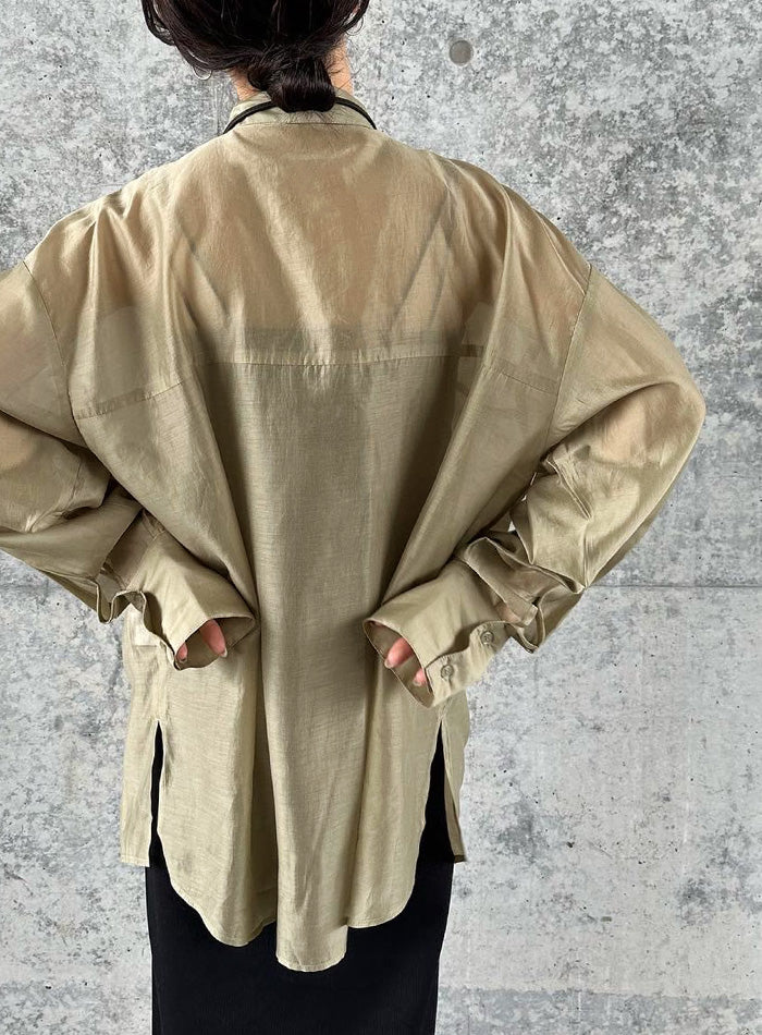 サイズ展開あり】シアーオーバーサイズシャツ【by SON