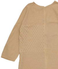 パッチワーク透かし編みバックリボンワンピース【by SON】【SALE】