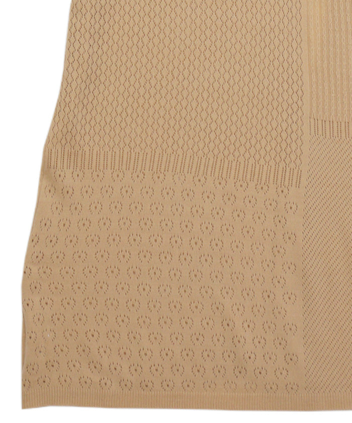 パッチワーク透かし編みバックリボンワンピース【by SON】【SALE】