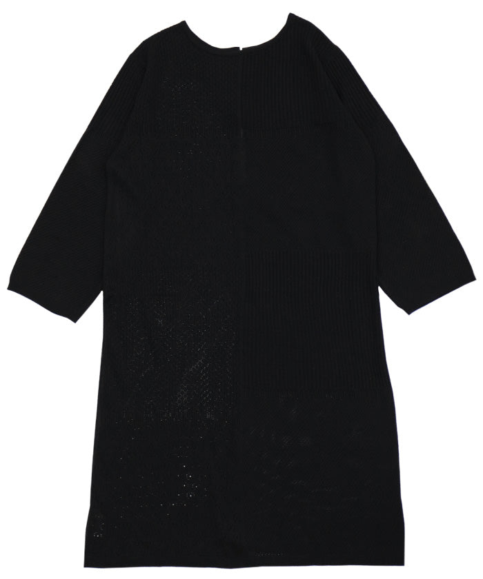 パッチワーク透かし編みバックリボンワンピース【by SON】【SALE】