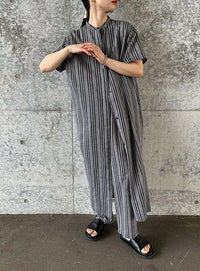 ストライプセンタータックパンツ【by SON】【SALE】
