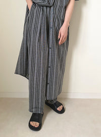 ストライプセンタータックパンツ【by SON】【SALE】