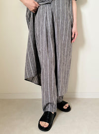 ストライプセンタータックパンツ【by SON】【SALE】