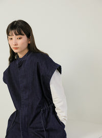 2wayデニムドローストリングアウター【SALE】