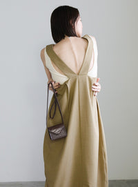 バッククロスコクーンワンピース【SALE】