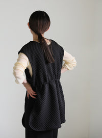 カットキルティングドロストベスト【SALE】