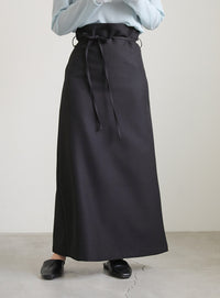ハイウエストセミフレアスカート【SALE】