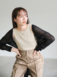 メッシュニットボレロ【SALE】