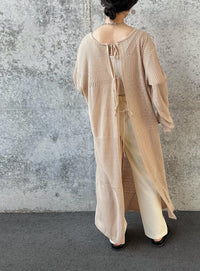パッチワーク透かし編みバックリボンワンピース【by SON】【SALE】