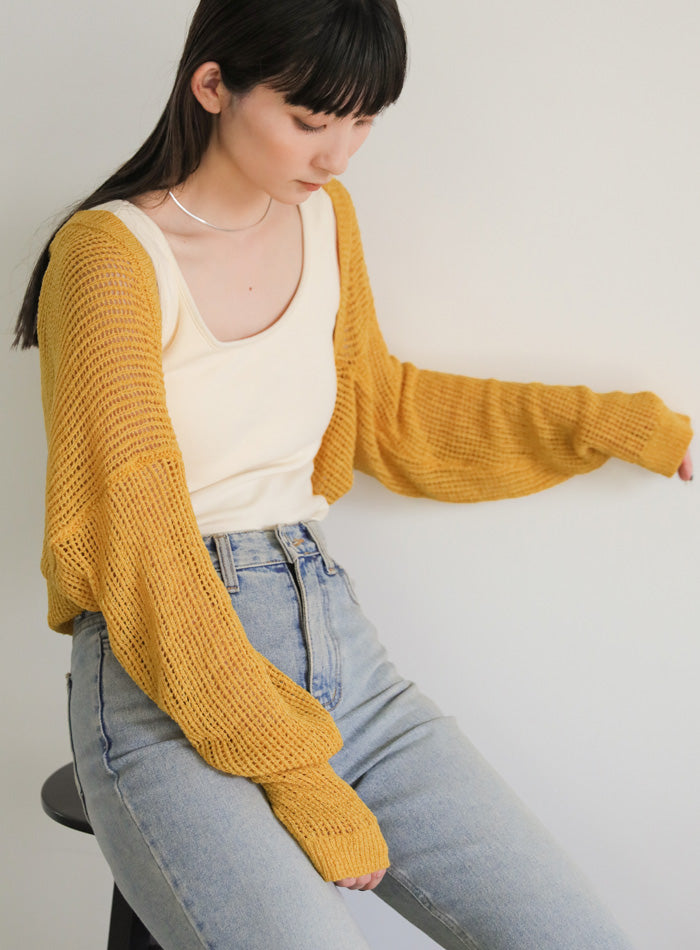 メッシュニットボレロ【SALE】
